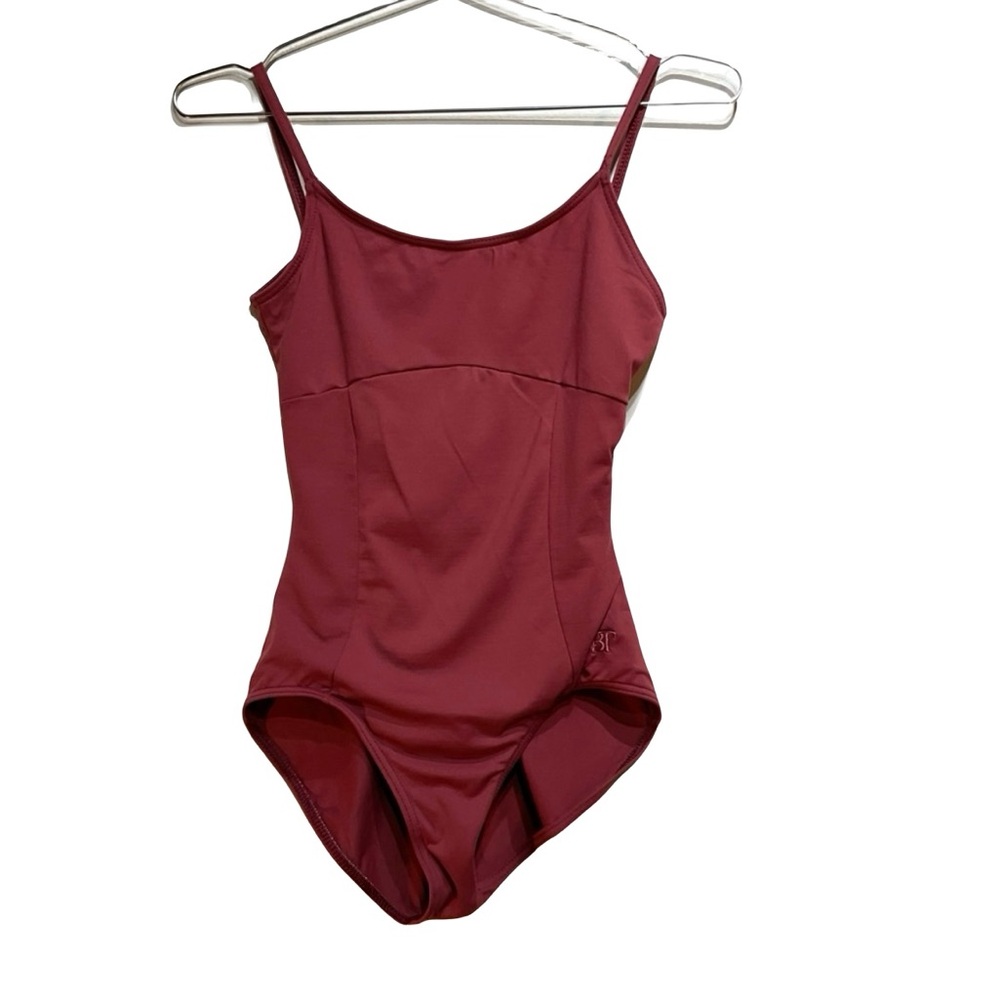 Capezio Red Bodysuit Classic One Piece Size M.
